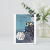 Moon over Mount Inaba, Tsukioka Yoshitoshi Postkarte (Stehend Vorderseite)