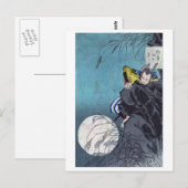 Moon over Mount Inaba, Tsukioka Yoshitoshi Postkarte (Vorne/Hinten)