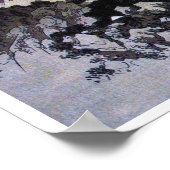 Moon over Mountain Landscape, Hiroshige, Ukiyo-e Poster (Ecke)