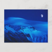 Moon Over Mt. Everest Tibet, China Postkarte (Vorderseite)
