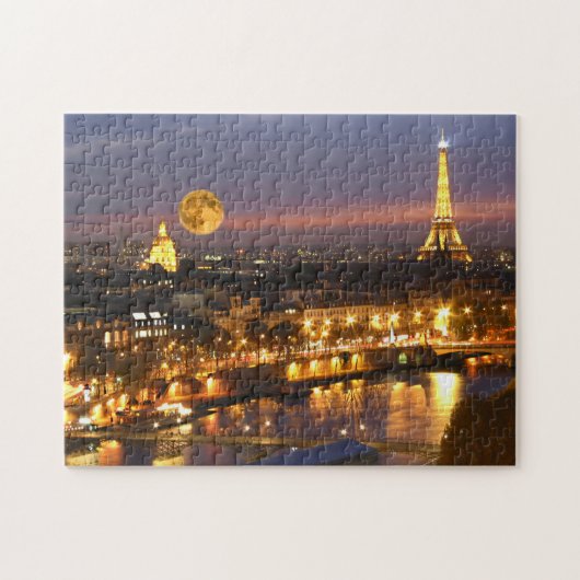 Moon over Paris Puzzle (Horizontal)