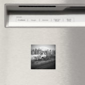 Moon Over Rust Old Farm Truck Magnet (In Situ (Geschirrspüler))