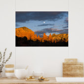 Moon Over Sedona, Arizona 2226 Poster (Küche)