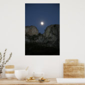 Moon Over Seneca Rock, West Virginia Poster (Küche)
