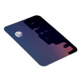 Moon Over Stonehenge | Wiltshire, England Magnet (Rechte Seite)