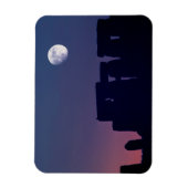 Moon Over Stonehenge | Wiltshire, England Magnet (Vertikal)