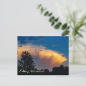 Moon over Storm Cloud Postkarte (Stehend Vorderseite)