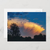 Moon over Storm Cloud Postkarte (Vorne/Hinten)