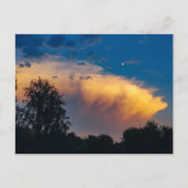 Moon over Storm Cloud Postkarte (Vorderseite)