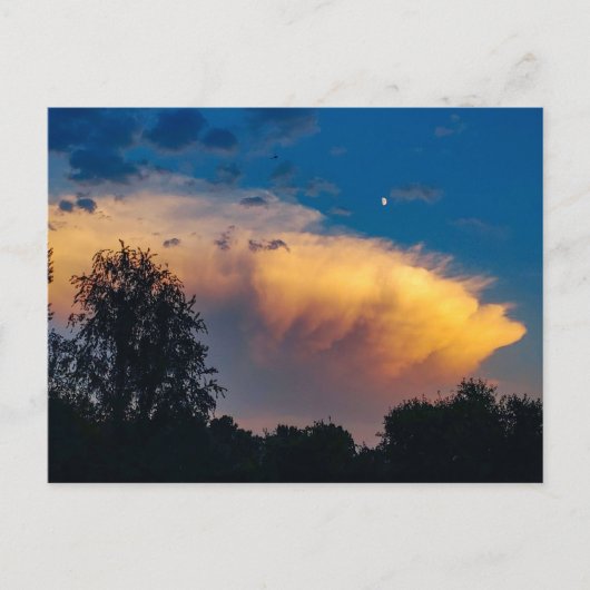 Moon over Storm Cloud Postkarte (Vorderseite)