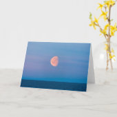 Moon Over the Bering Sea | Russia Far East Karte (Gelbe Blume)