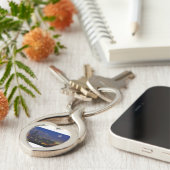 Moon Over the City - Eleganter Schlüsselanhänger (Seite)