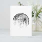 Moon over the forest einladung (Stehend Vorderseite)