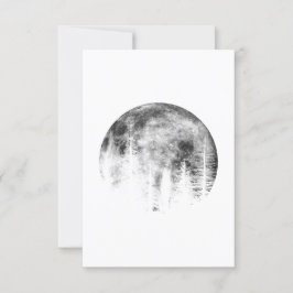 Moon over the forest einladung