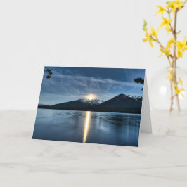 Moon Over the Lake Card Karte