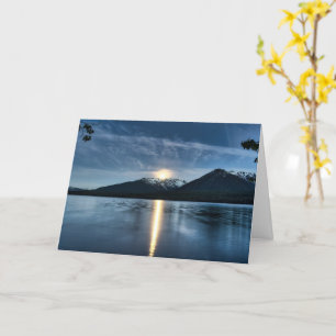 Moon Over the Lake Card Karte
