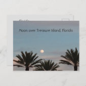 Moon over Treasinsel Florida Postcard Postkarte (Vorne/Hinten)