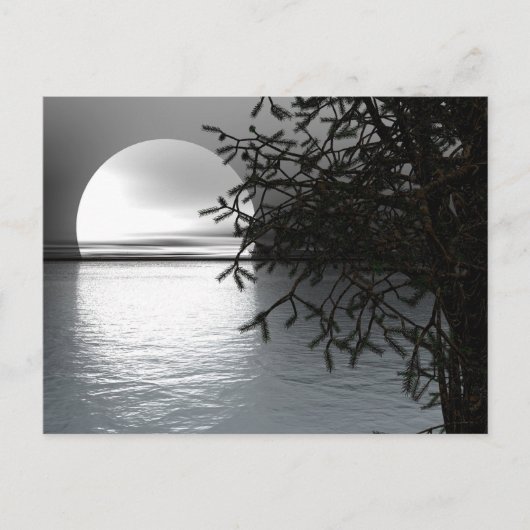 Moon over Water Postcard Postkarte (Vorderseite)