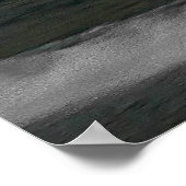 Moon Over Waves Poster (Ecke)