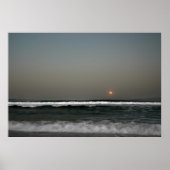 Moon Over Waves Poster (Vorne)