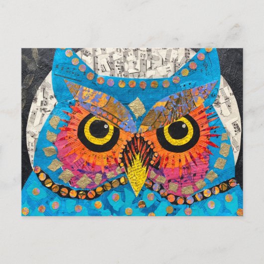 Moon Owl Postkarte (Vorderseite)