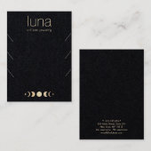 Moon Phase 3 Necklace Bracelet Display Holder Visitenkarte (Vorne/Hinten)