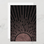 Moon Phase Arch Abstract Sun and Sun Rays Set, 1/6 Einladung (Vorne/Hinten)