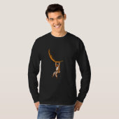 Moon Phase Astronaut Crescent Moon Science T-Shirt (Vorne ganz)