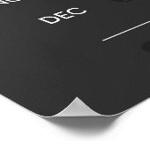 Moon Phase Calendar Client Emotion Tracking Poster (Ecke)