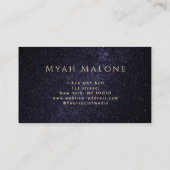 Moon Phase Galaxy Yoga Energy Healer Visitenkarte (Rückseite)