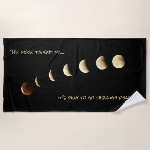 Moon Phase Inspiration Vollmond Astronomie Strandtuch