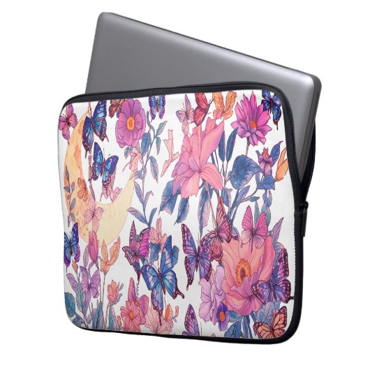 Moon Phase Laptop-Sieb - Stilvoller Tech-Schutz Laptopschutzhülle (Vorderseite Links)