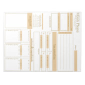 Moon Phase Manifestationsplaner Notepad Notizblock (Vorderseite)