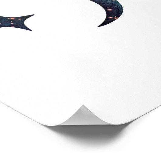 Moon Phase Stars Poster (Ecke)