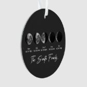 Moon Phase The Smith Family – Custom Names & Dates Ornament (Vorderseite)
