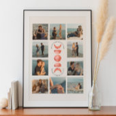 Moon Phase Verlobung Foto Collage Poster