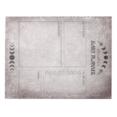 Moon Phase Vintag Goth Personalisiert Planer Notizblock (Vorderseite)