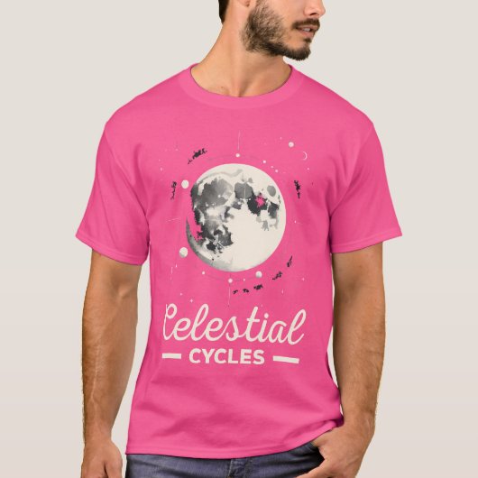 Moon Phase Vollmond Lunar Eclipse Astronomen Astr T-Shirt (Vorderseite)