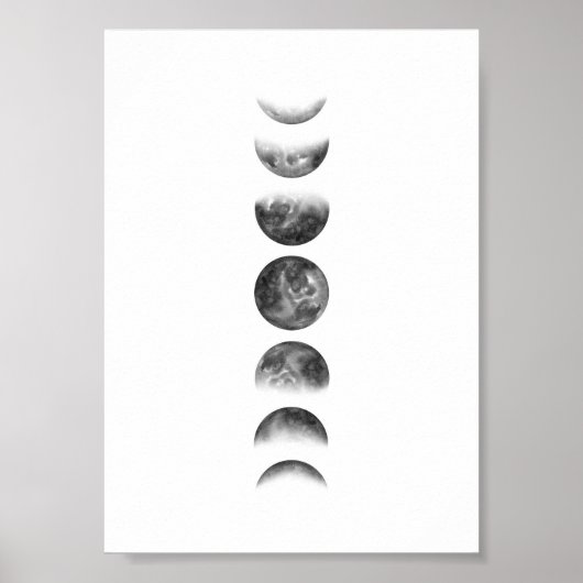 Moon Phase Wall Art Poster (Vorne)