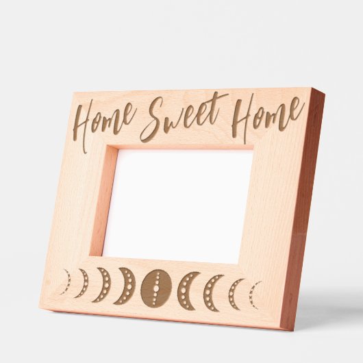 Moon-Phase-Zuhause - Süßes Zuhause Geätzte Rahmen (Links)