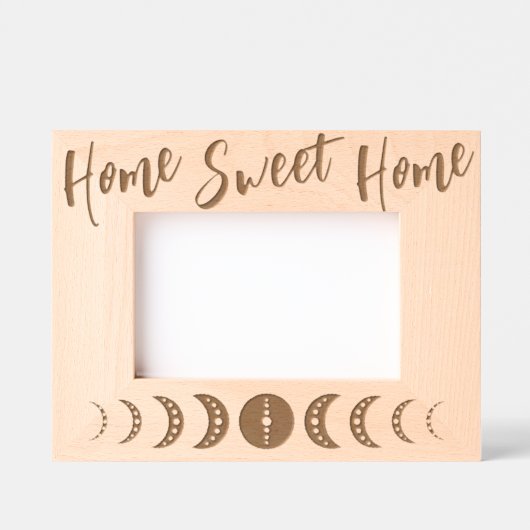 Moon-Phase-Zuhause - Süßes Zuhause Geätzte Rahmen (Vorderseite)