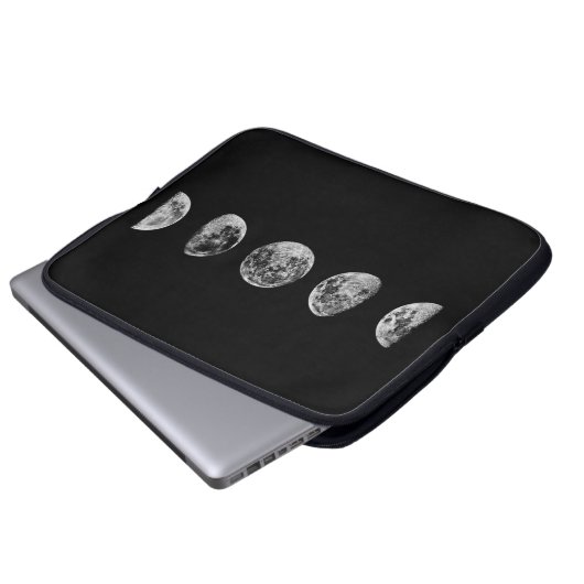 Moon Phases 15" Notebook-Gehäuse Laptopschutzhülle (Vorne Knopf)