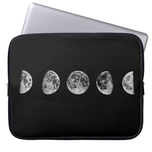 Moon Phases 15" Notebook-Gehäuse Laptopschutzhülle (Vorderseite)