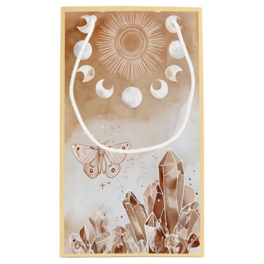 Moon Phases and Moth Kleine Geschenktüte (Rückseite)
