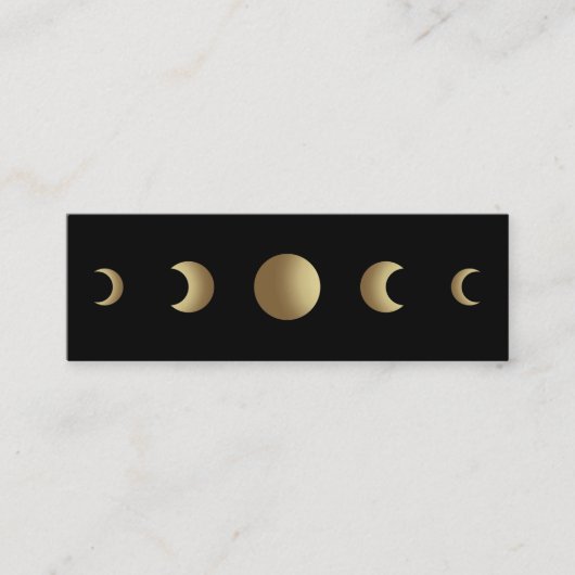 Moon Phases Astrologer Tarot Reader Mini Visitenkarte (Vorderseite)