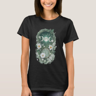 Moon Phases Astrologie Schöne mystische Blüte Gr T-Shirt