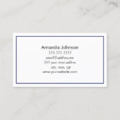 Moon Phases Astrologie Yoga Holistic Healer Visitenkarte (Rückseite)