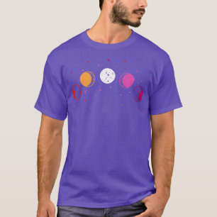 Moon Phases Astronomie Subtle Lesbian Flag LGB Pri T-Shirt