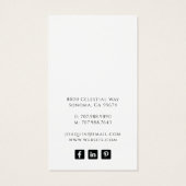 Moon Phases Black Earring Juwelier Display Cards (Rückseite)