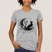 Moon Phases Cat T-Shirt (Vorderseite)